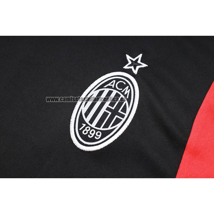 Chandal del AC Milan Manga Corta 2023-24 Negro